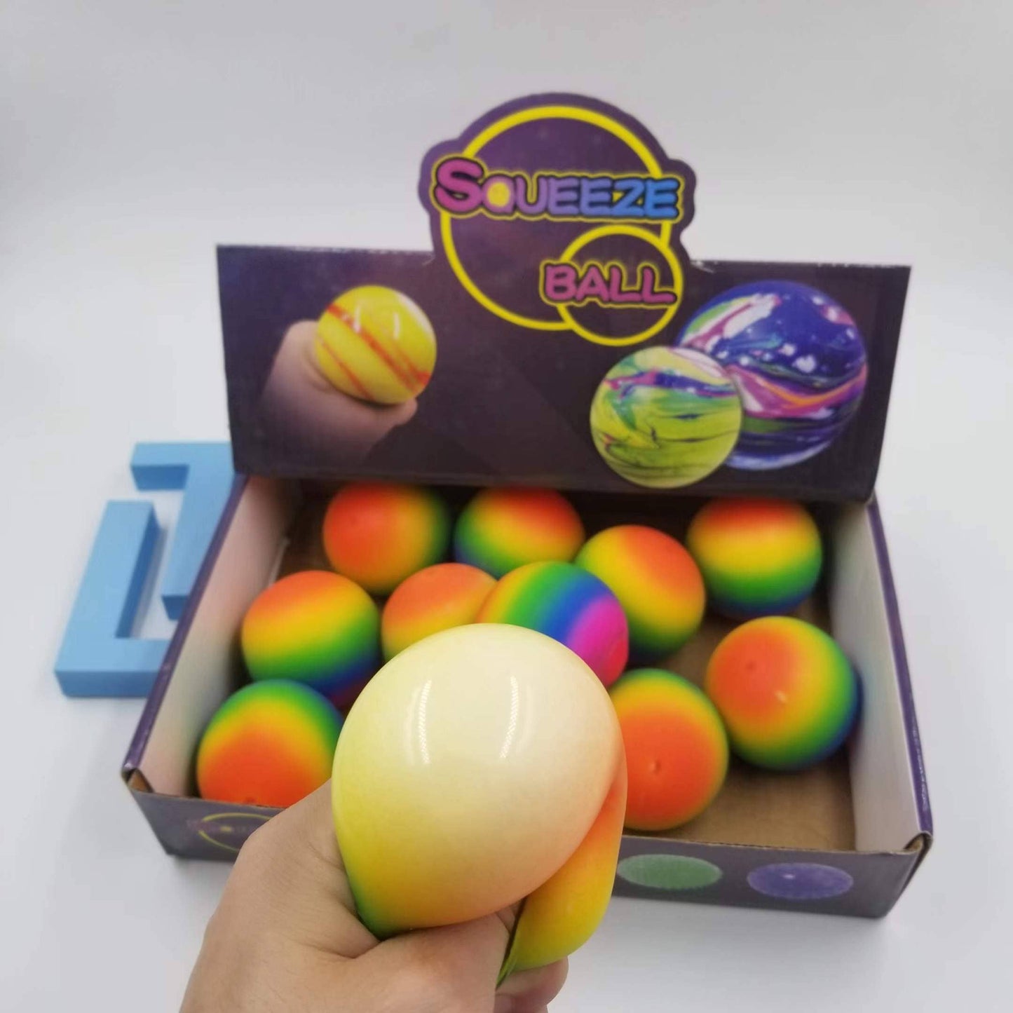 Rainbow Stress Ball Sensory Fidget Toy