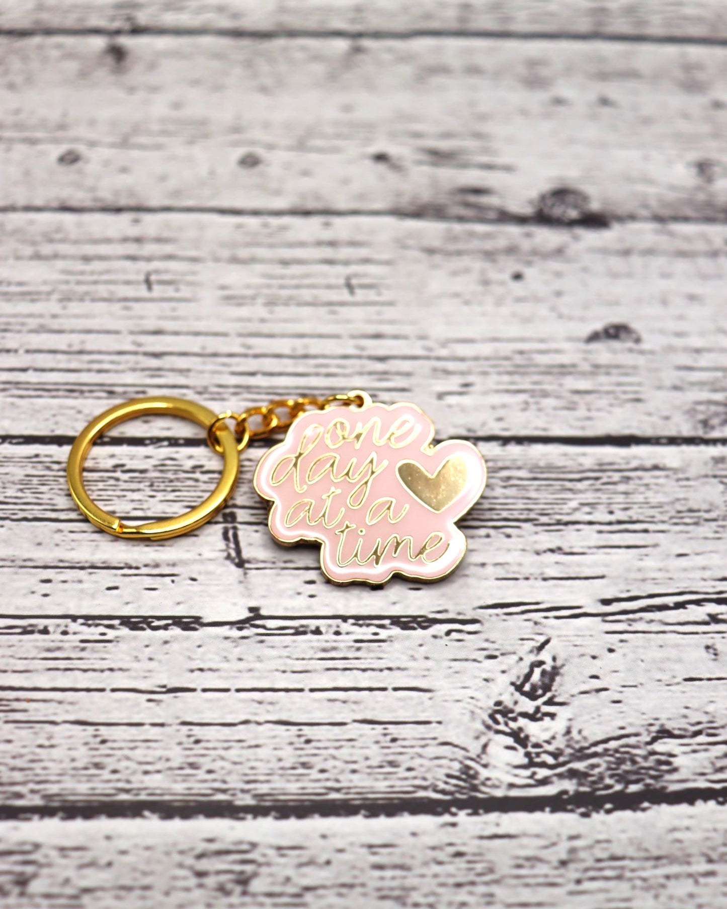 One Day at a Time Keychain