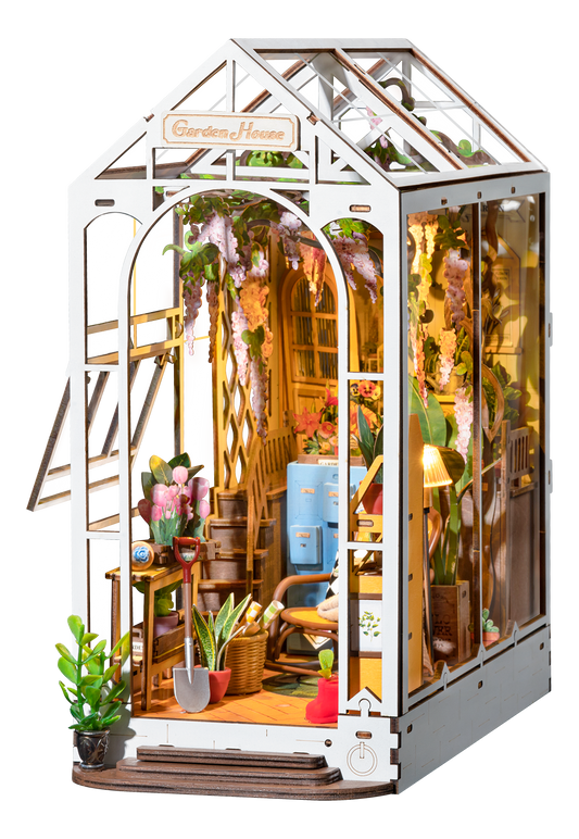 Garden Flower House Book Nook