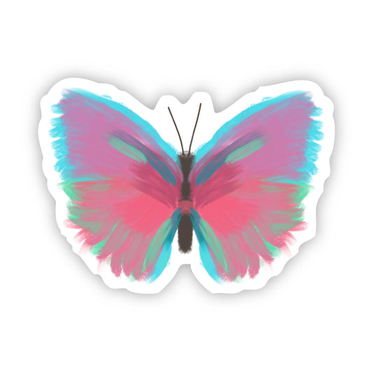 Butterfly Multicolor Painting Sticker