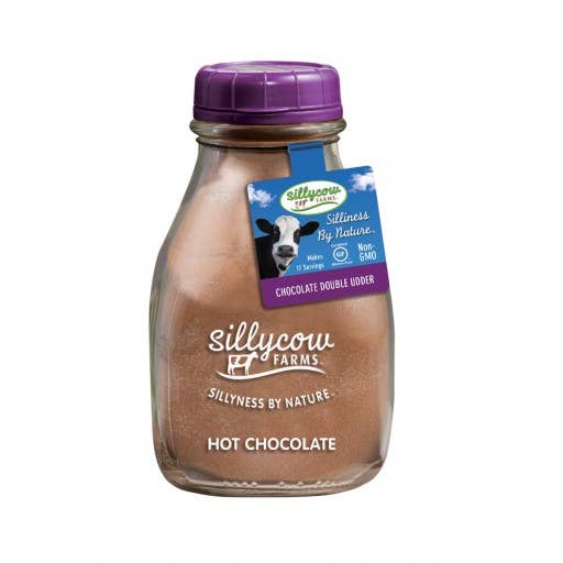 Double Udder Chocolate Hot Cocoa Mix 16.9 oz. Glass Bottle