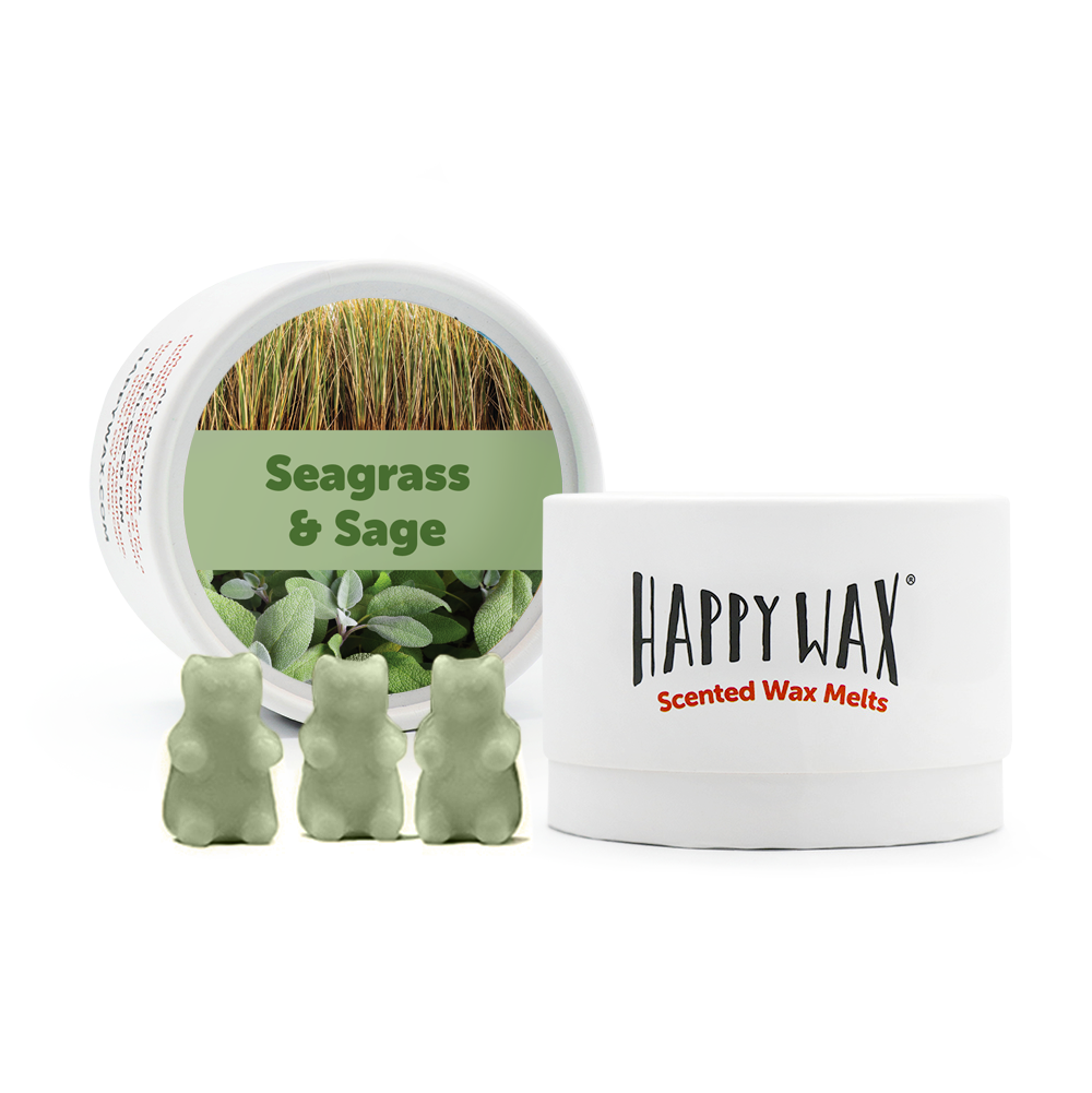 Seagrass & Sage Wax Melts - Eco Tin (3.6 oz) or 8 oz Pouch