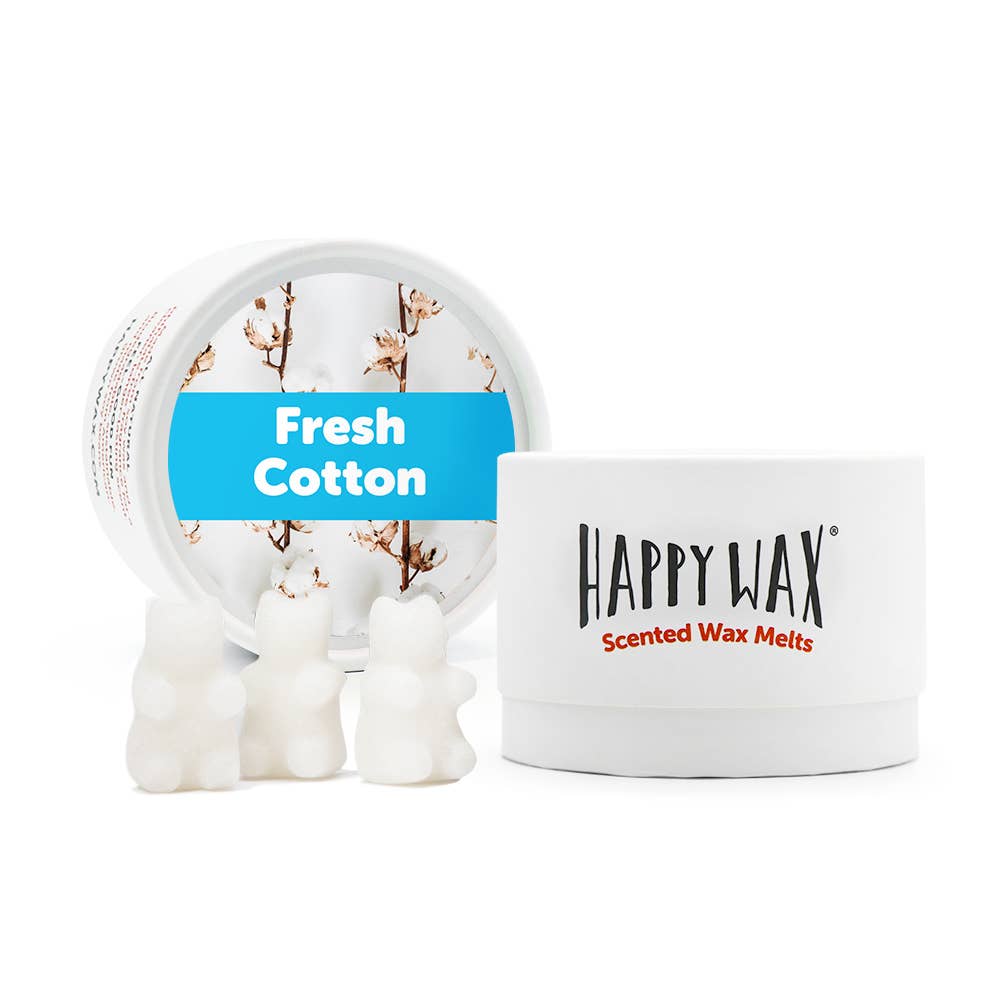 Fresh Cotton Wax Melts - Eco Tin (3.6 oz) or 8 oz Pouch